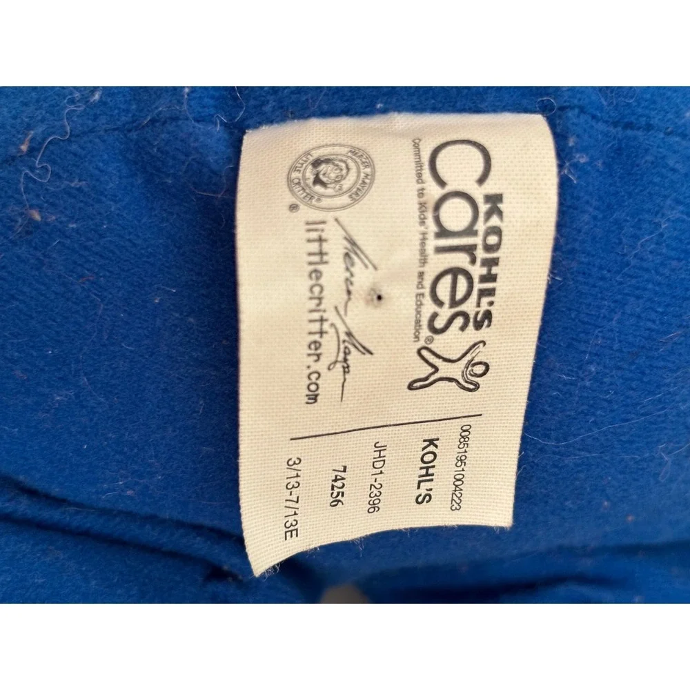 Kohls Cares Little Critter Plush Mercer Mayer Stuffed Animal Blue Overalls 2014